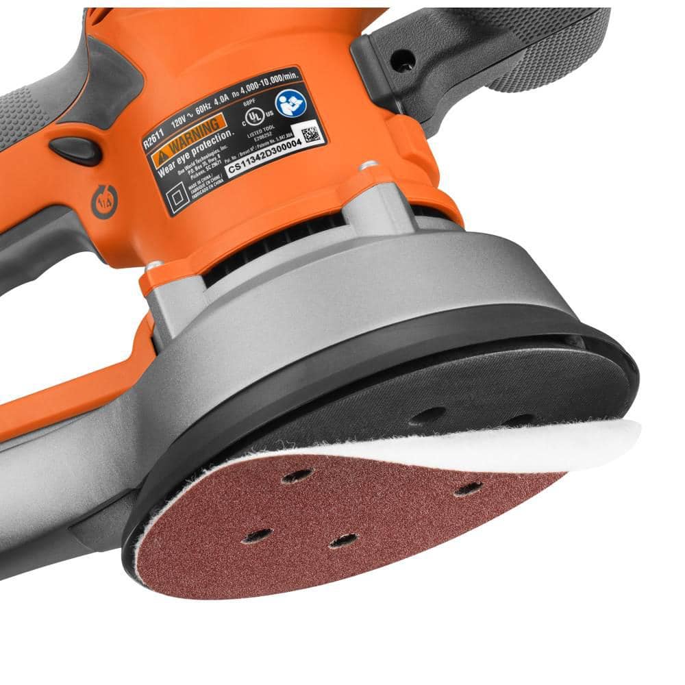 Ponceuse orbitale aléatoire double à vitesse variable de 6 po, 4 A, avec fil, technologie AIRGUARD