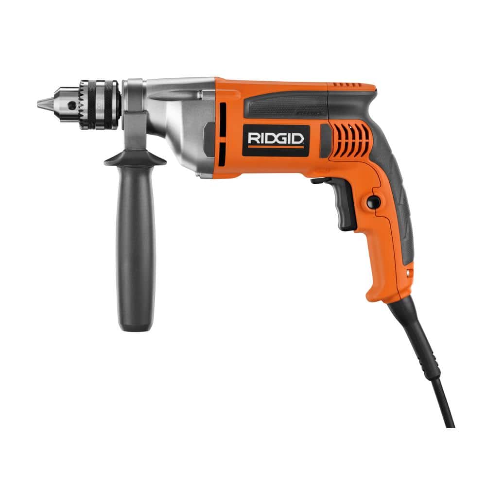 Perceuse réversible robuste à vitesse variable de 8 A avec fil de 1/2 po