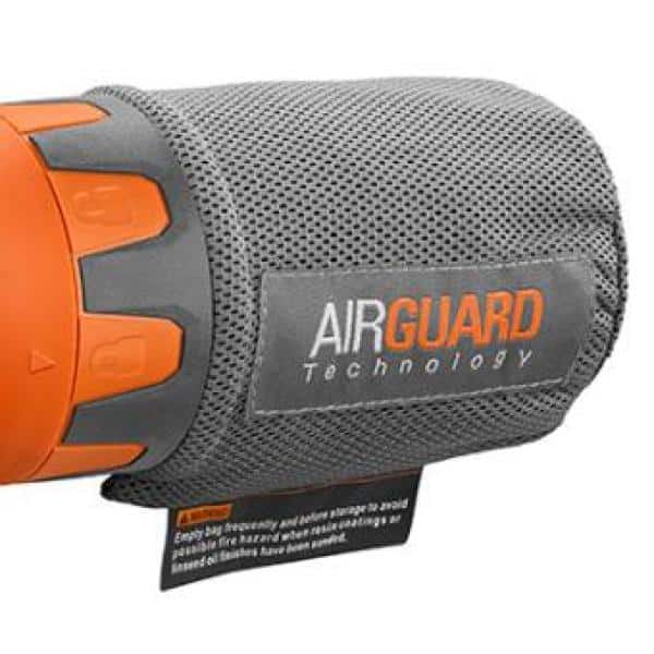 Ponceuse filaire 1/4 feuille de 2,4 A avec technologie AIRGUARD