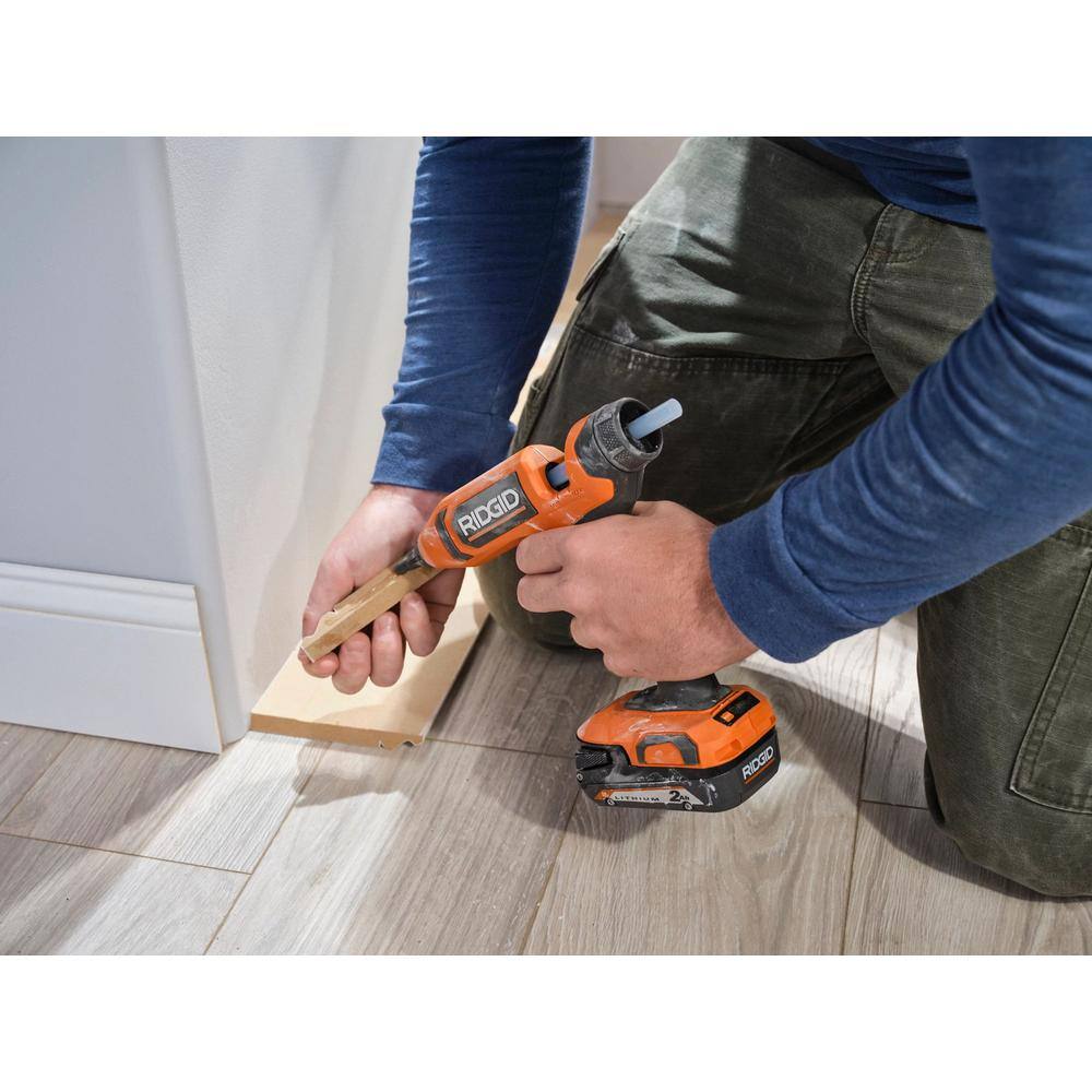 18V Cordless Professional High Temp Glue Gun Kit with 2.0 Ah Battery and Charger