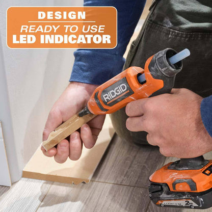 18V Cordless Professional High Temp Glue Gun Kit with 2.0 Ah Battery and Charger