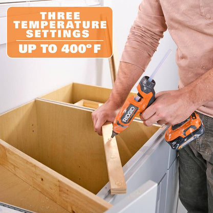 18V Cordless Professional High Temp Glue Gun Kit with 2.0 Ah Battery and Charger
