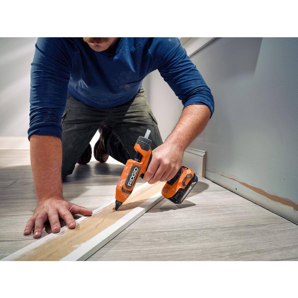 18V Cordless Professional High Temp Glue Gun Kit with 2.0 Ah Battery and Charger