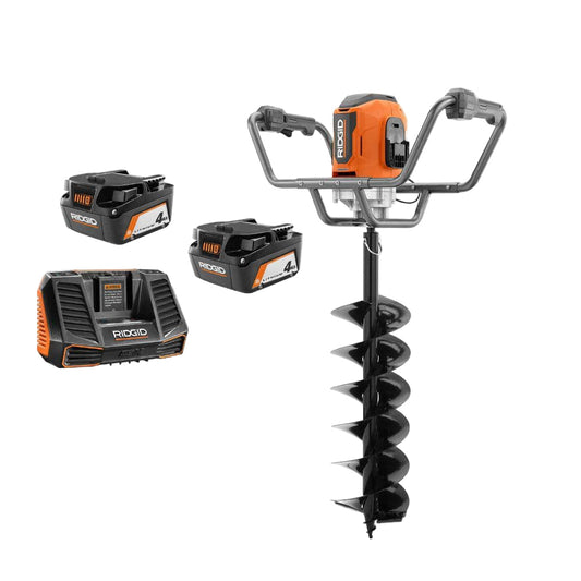 18-Volt Brushless Earth Auger with 8 in. Bit and (2) 4.0 Ah Batteries and Charger