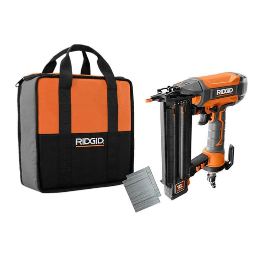Pneumatic 18-Gauge 2-1/8 in. Brad Nailer with CLEAN DRIVE Technology, and Tool Bag