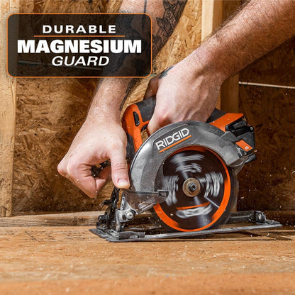 18V SubCompact Brushless Cordless 6-1/2 in. Circular Saw Kit with 4.0 Ah MAX Output Battery and Charger R8656K