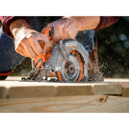 18V SubCompact Brushless Cordless 6-1/2 in. Circular Saw Kit with 4.0 Ah MAX Output Battery and Charger R8656K