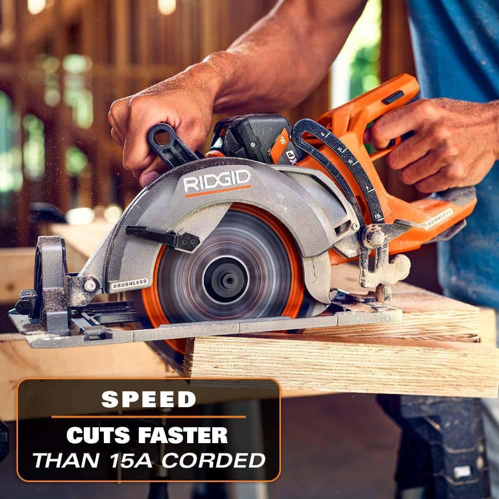 18V Brushless Cordless 7-1/4 in. Rear Handle Circular Saw (Tool Only)