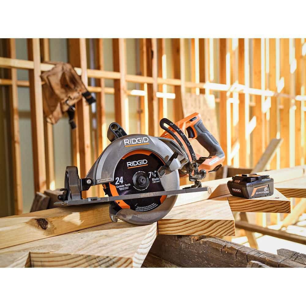 18V Brushless Cordless 7-1/4 in. Rear Handle Circular Saw (Tool Only)
