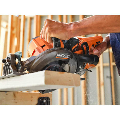 18V Brushless Cordless 7-1/4 in. Rear Handle Circular Saw (Tool Only)