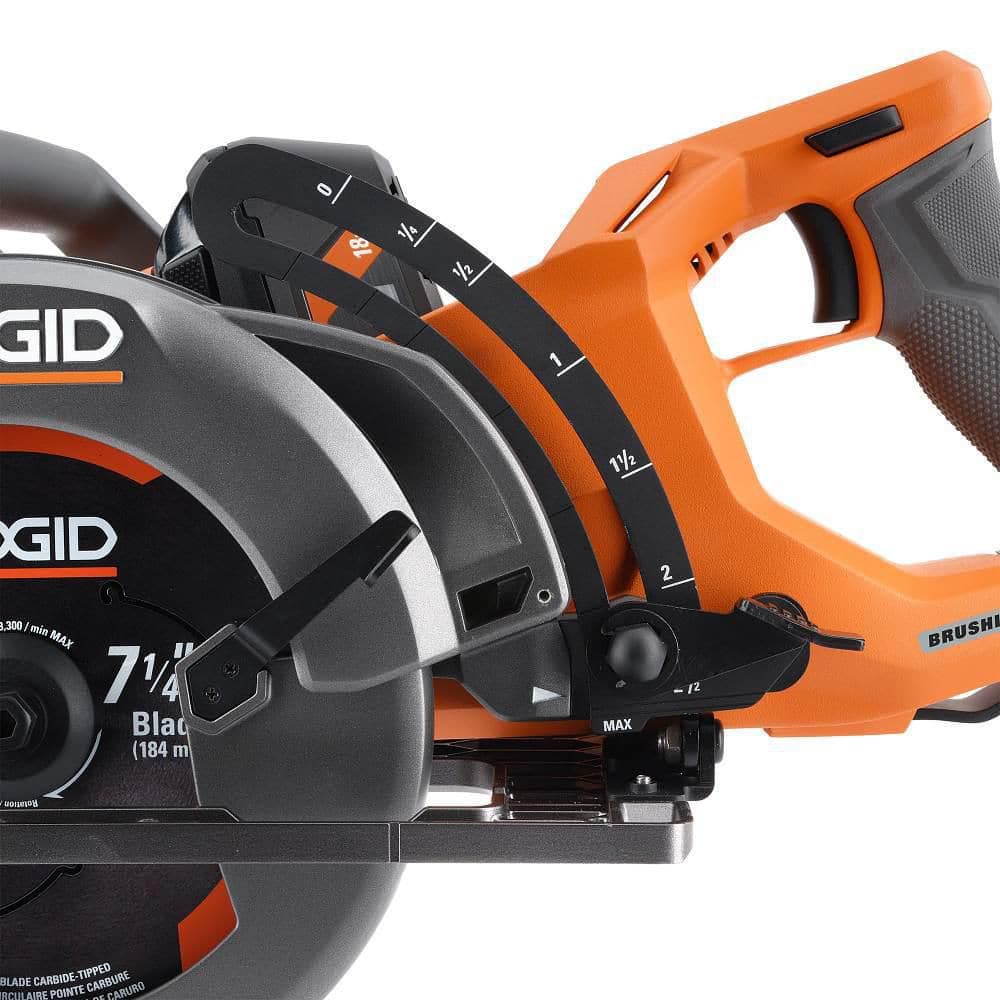 18V Brushless Cordless 7-1/4 in. Rear Handle Circular Saw Kit with 8.0 Ah MAX Output Battery, 18V Charger and Bag