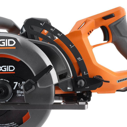 18V Brushless Cordless 7-1/4 in. Rear Handle Circular Saw Kit with 8.0 Ah MAX Output Battery, 18V Charger and Bag