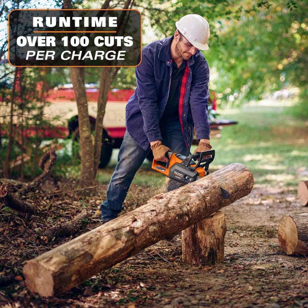 18V Brushless 12 in. Electric Battery Chainsaw with 6.0 Ah MAX Output Battery and Charger