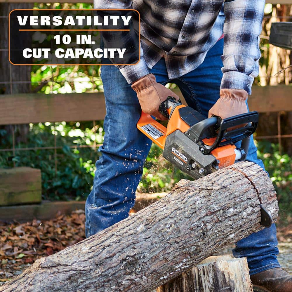 18V Brushless 12 in. Electric Battery Chainsaw with 6.0 Ah MAX Output Battery and Charger