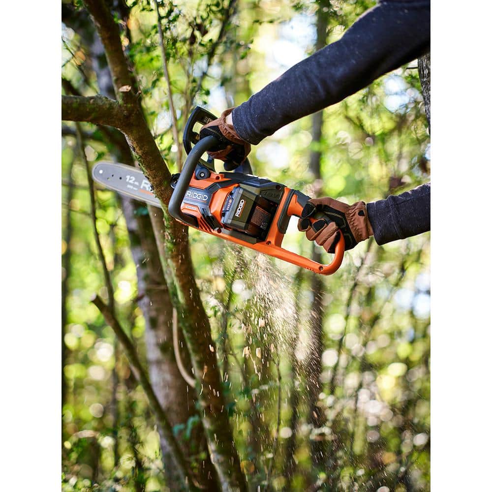 18V Brushless 12 in. Electric Battery Chainsaw with 6.0 Ah MAX Output Battery and Charger