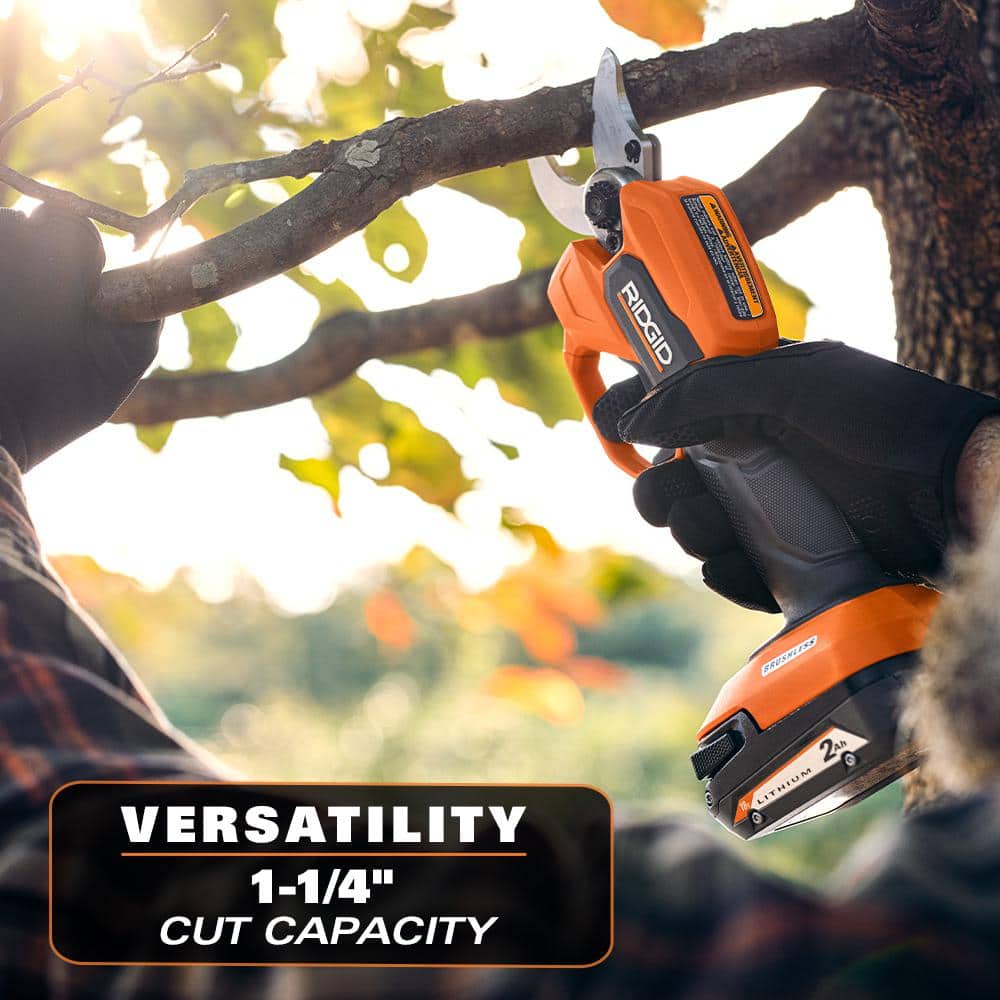 18V Brushless Cordless Battery Pruner with 2.0 Ah Battery and Charger