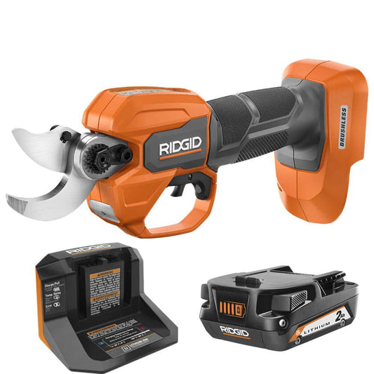 18V Brushless Cordless Battery Pruner with 2.0 Ah Battery and Charger
