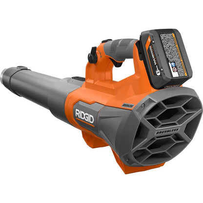 18V Brushless 130 MPH 510 CFM Cordless Battery Leaf Blower with 6.0 Ah MAX Output Battery and Charger