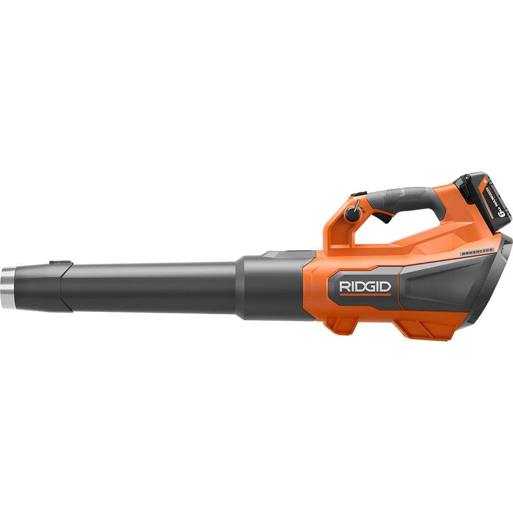 18V Brushless 130 MPH 510 CFM Cordless Battery Leaf Blower with 6.0 Ah MAX Output Battery and Charger