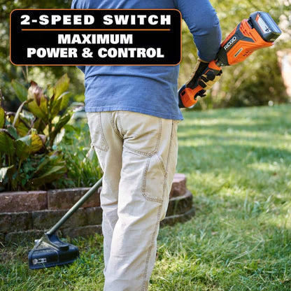 18V Brushless 14 in. Cordless Battery String Trimmer with 4.0 Ah Lithium-Ion Battery