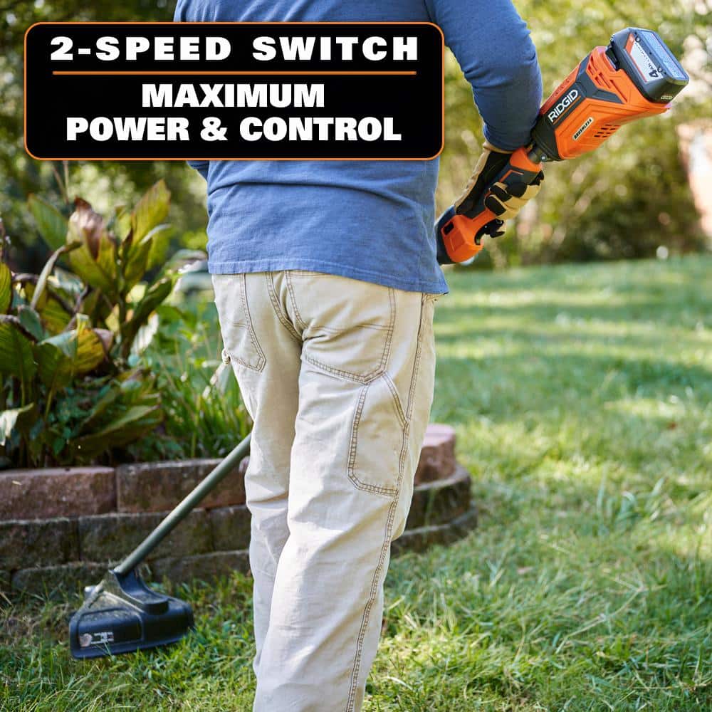 18V Brushless 14 in. Cordless Battery String Trimmer and Leaf Blower 2-Tool Combo Kit with 4.0 Ah Battery and Charger