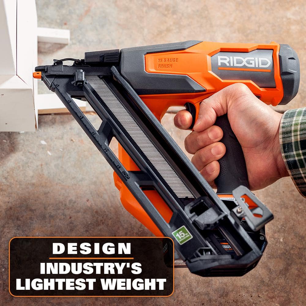 18V Brushless Cordless 15-Gauge Angled Finish Nailer (Tool Only)