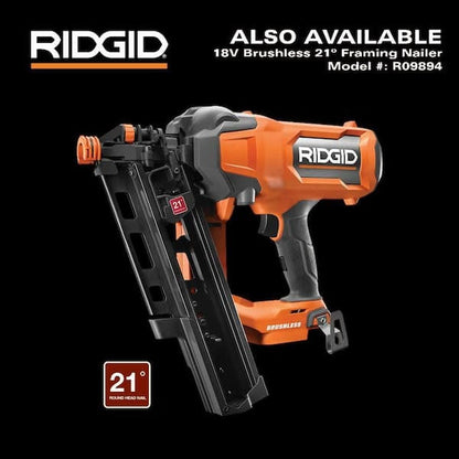 18V Brushless Cordless 30° 3-1/2 in. Framing Nailer (Tool Only)