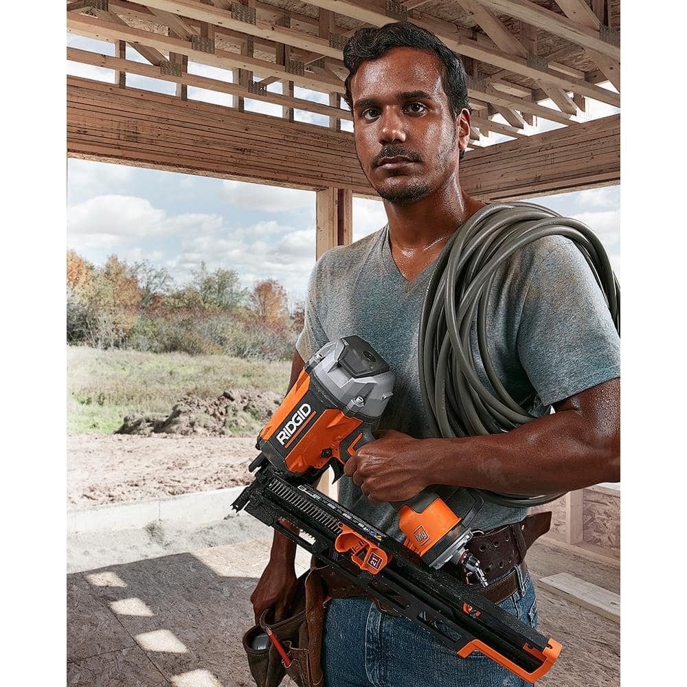 Pneumatic 21-Degree 3-1/2 in. Round Head Framing Nailer
