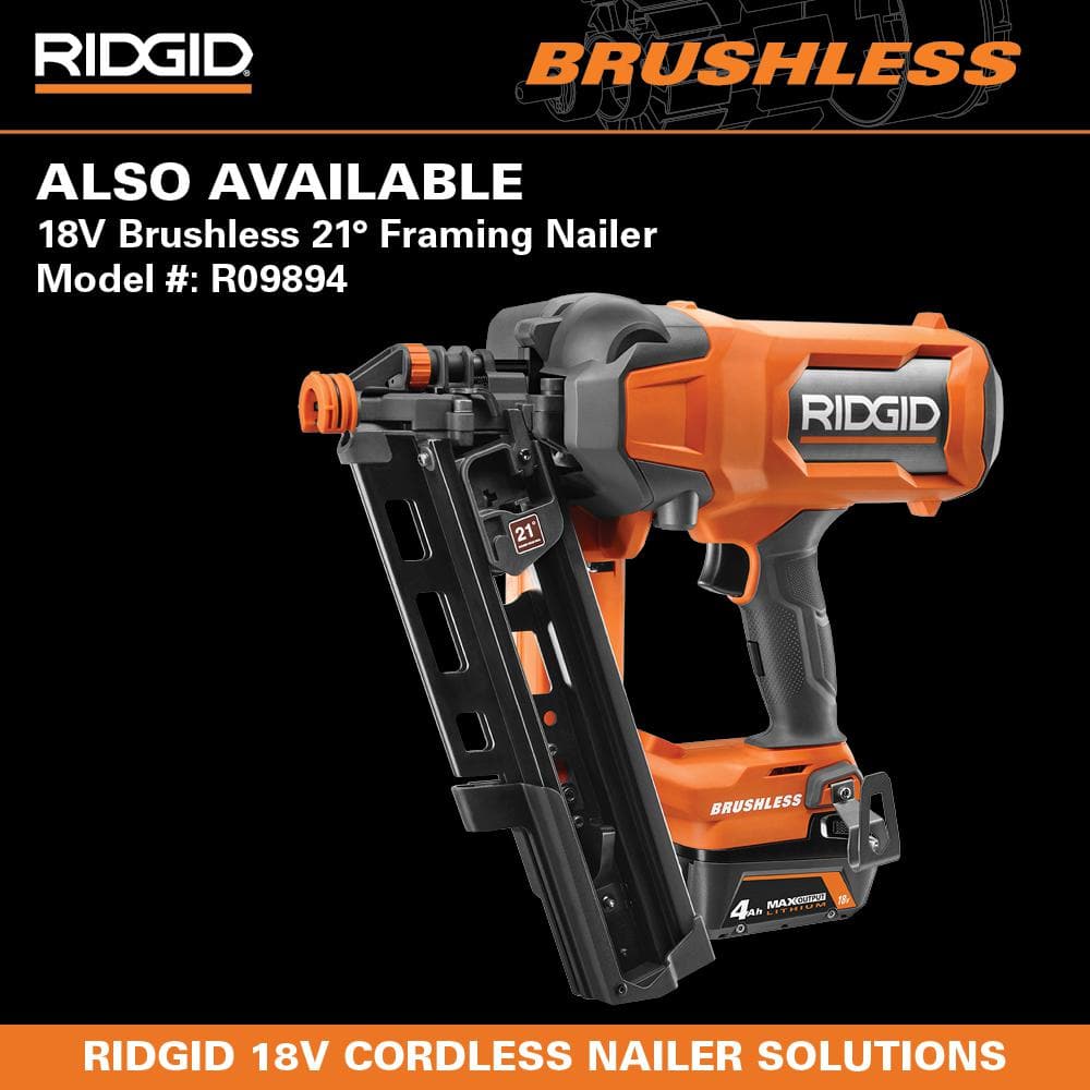 Pneumatic 21-Degree 3-1/2 in. Round Head Framing Nailer