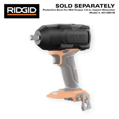 18V Brushless Cordless 4-Mode 1/2 in. Mid-Torque Impact Wrench with Friction Ring (Tool Only)