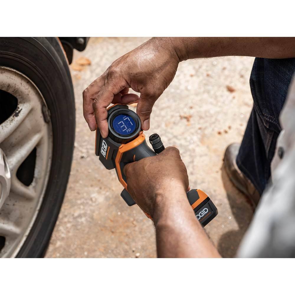 18V Cordless Portable Inflator Kit with 2.0 Ah Battery and Charger