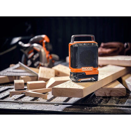 18V Cordless Speaker with Bluetooth Technology, 2.0 Ah Battery, and Charger