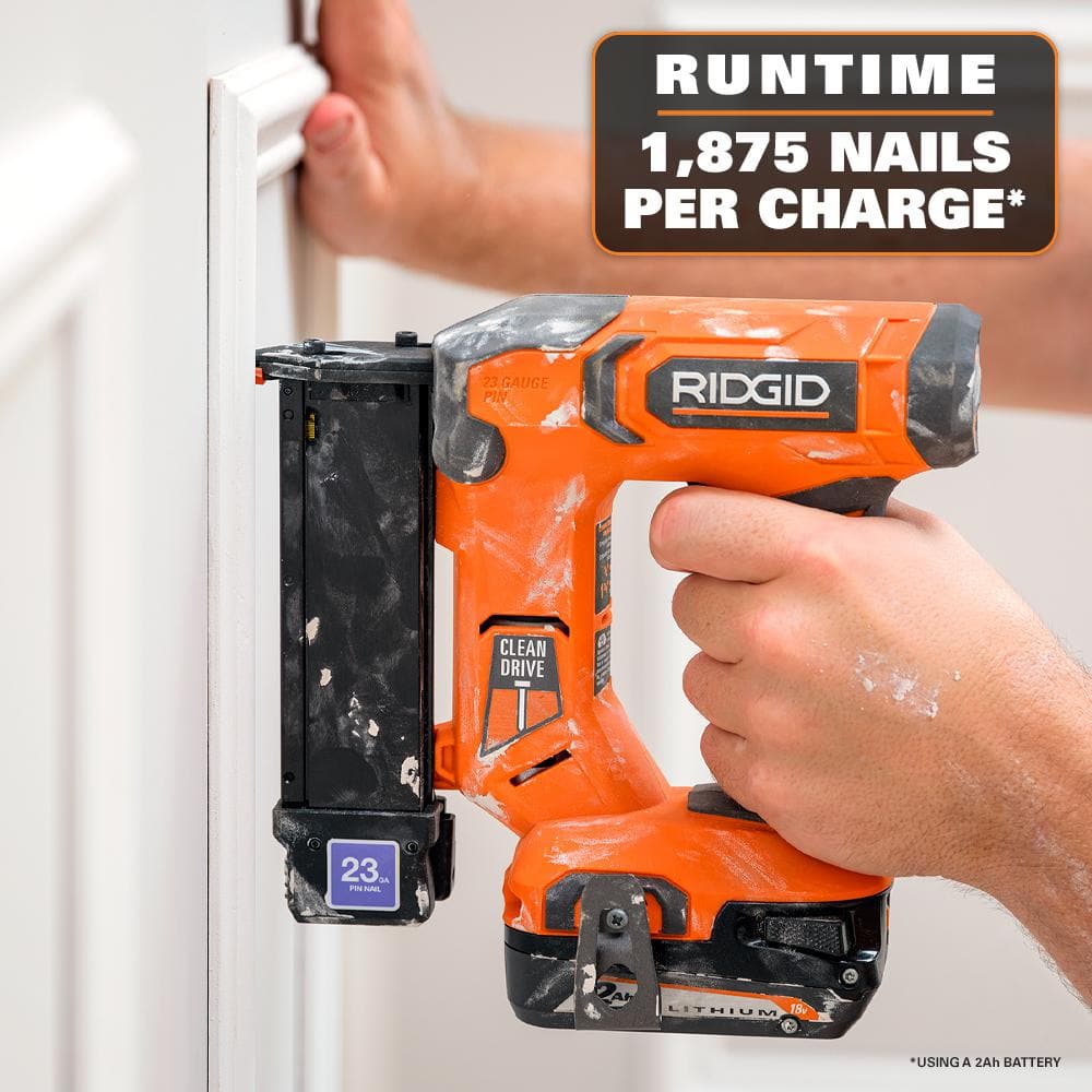 18V Cordless 23-Gauge 1-3/8 in. Headless Pin Nailer (Tool Only)