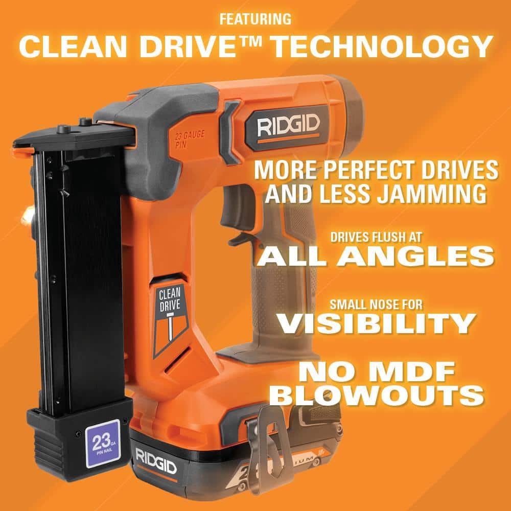 18V Cordless 23-Gauge 1-3/8 in. Headless Pin Nailer (Tool Only)