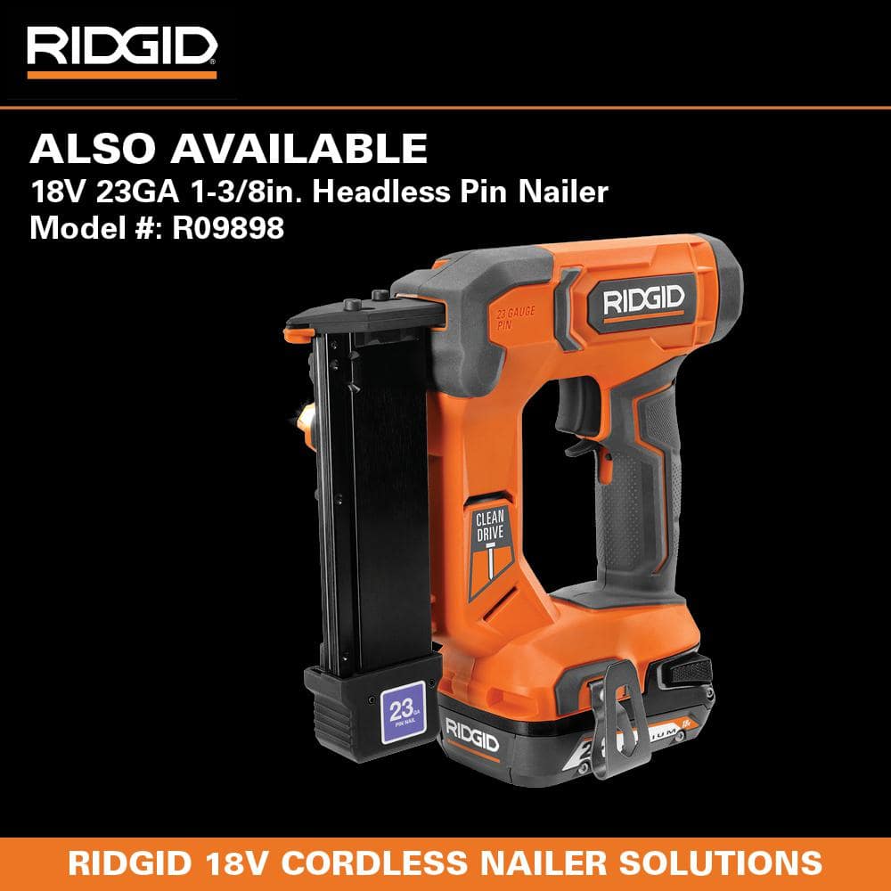 Pneumatic 23-Gauge 1-3/8 in. Headless Pin Nailer with Dry-Fire Lockout