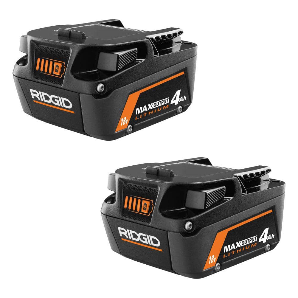 18V Lithium-Ion MAX Output 4.0 Ah Battery (2-Pack)