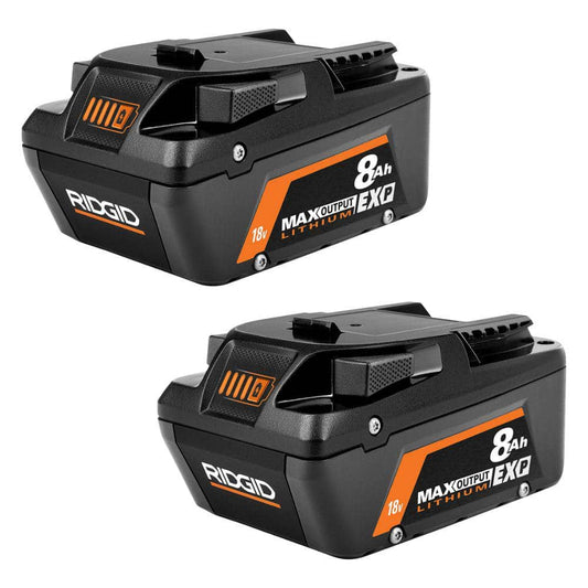 18V 8.0 Ah Max Output EXP Lithium-Ion Battery (2-Pack)