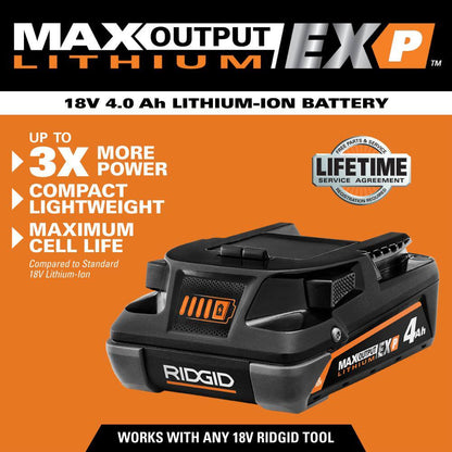 18V 4.0 Ah MAX Output EXP Lithium-Ion Battery (2-Pack)