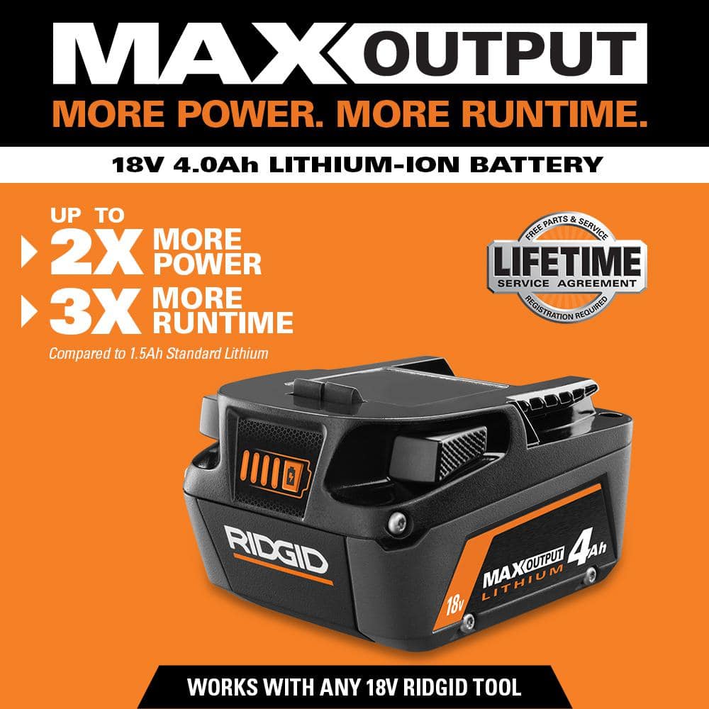 18V 4.0 Ah MAX Output Starter Kit with Rapid Charger