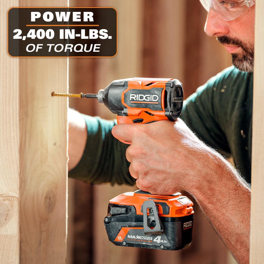 18V Brushless 2-Tool Combo Kit with 6.0 Ah and 4.0 Ah MAX Output Batteries, Charger, and Hard Case