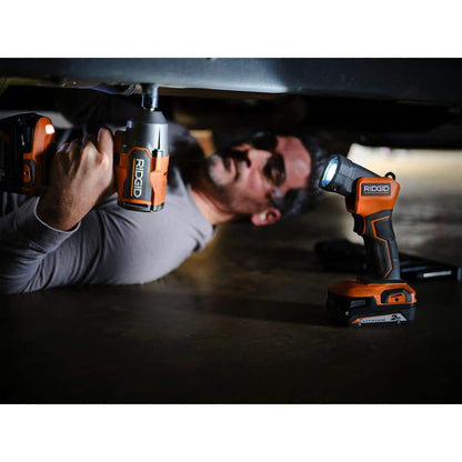18V Cordless 8-Tool Combo Kit with 2.0 Ah Battery, 4.0 Ah Battery, and Charger