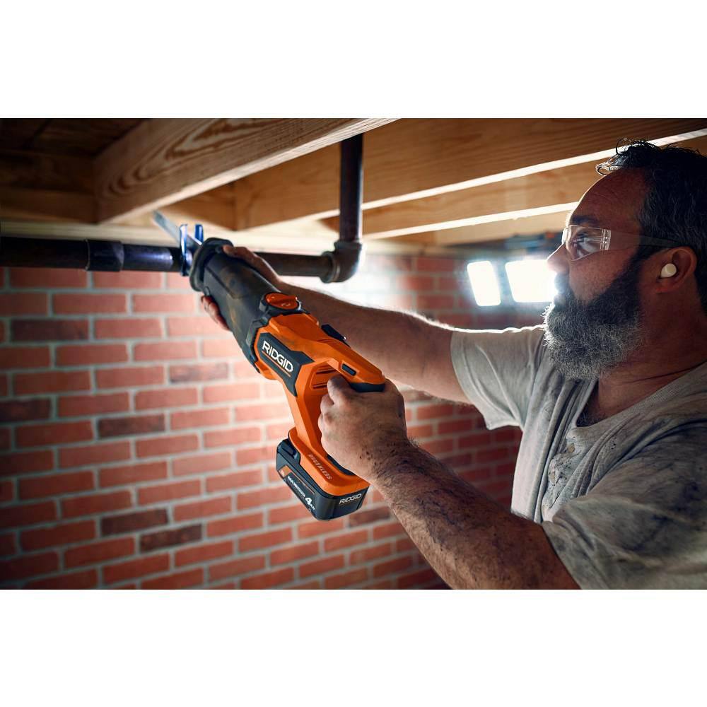 18V Brushless Cordless Reciprocating Saw Kit with (1) 4.0 Ah Battery and Charger