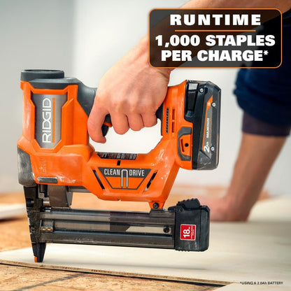 18V Brushless Cordless 18-Gauge 1-1/2 in. Narrow Crown Stapler (Tool only)